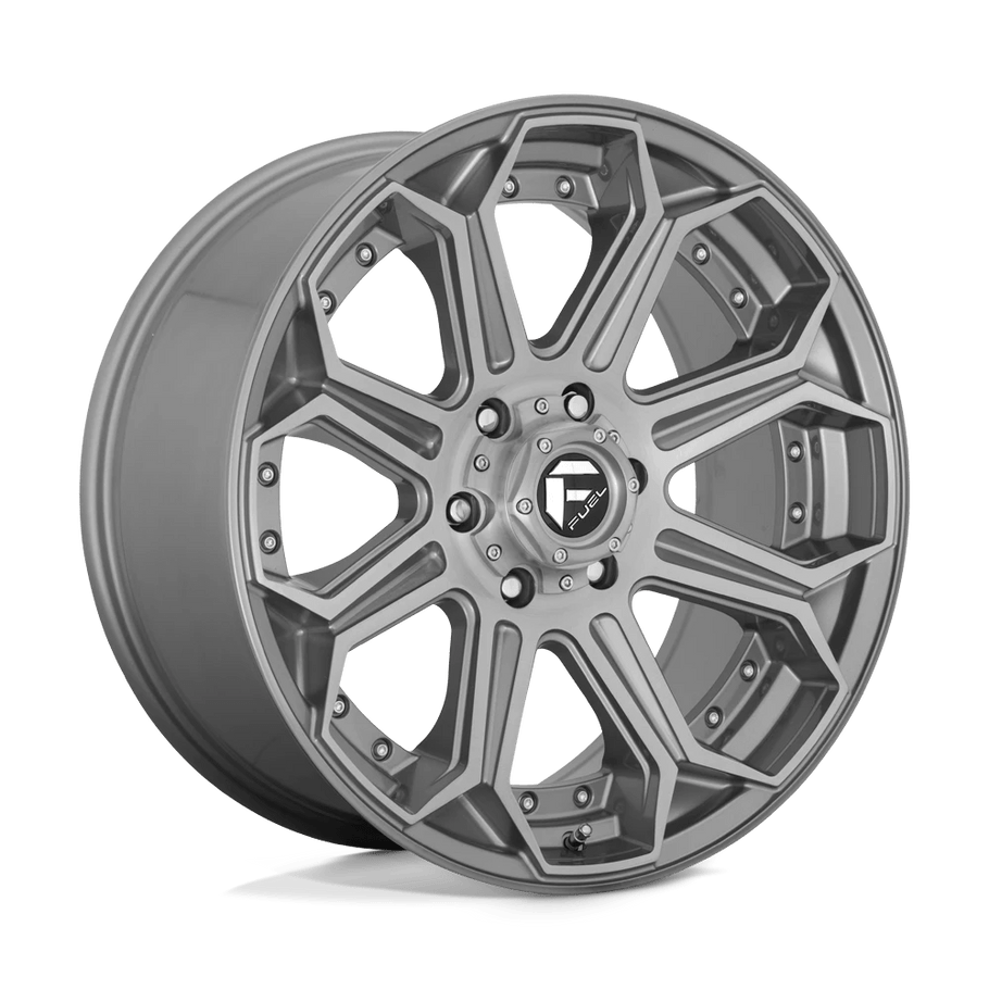 Fuel D705 SIEGE 22x10 ET-18 6x139.7 106.10mm BRUSHED GUN METAL TINTED CLEAR (Load Rated 1134kg)