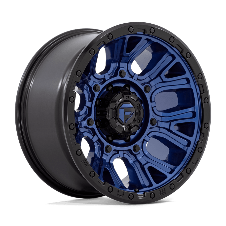 Fuel D827 TRACTION 20x10 ET-18 8x165 125.10mm DARK BLUE W/ BLACK RING (Load Rated 1678kg)
