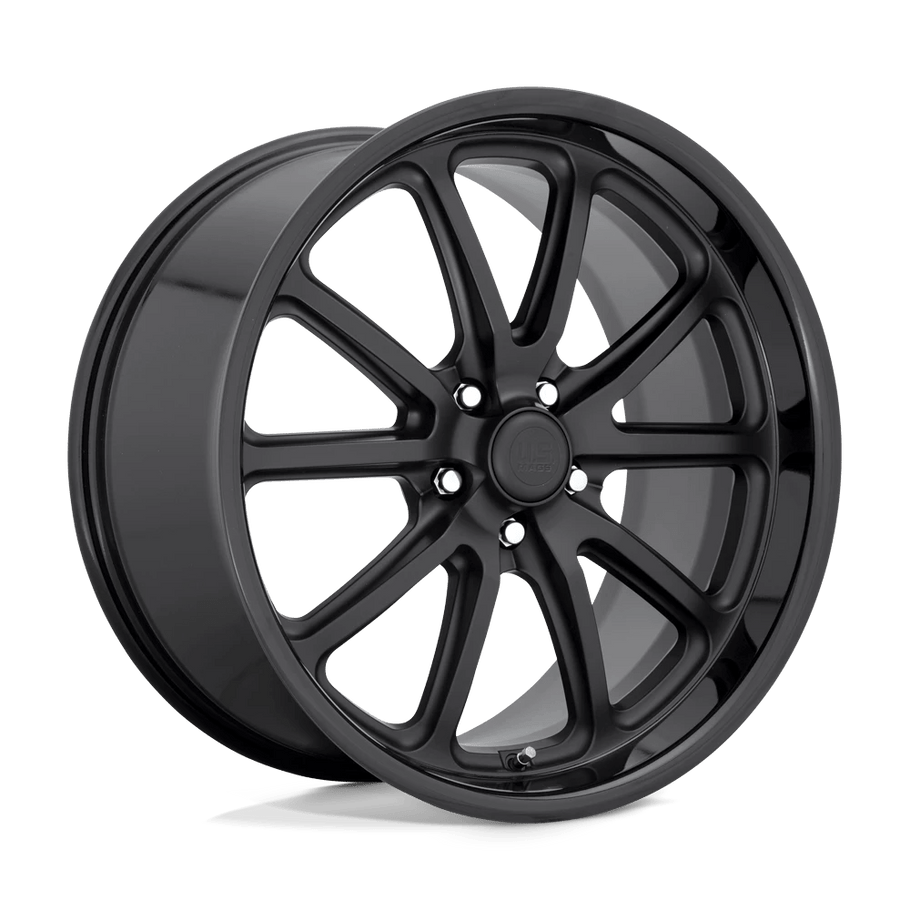 US MAGS U123 RAMBLER 18x8 ET01 5x120.65 72.56mm GLOSS BLACK MATTE BLACK (Load Rated 726kg)