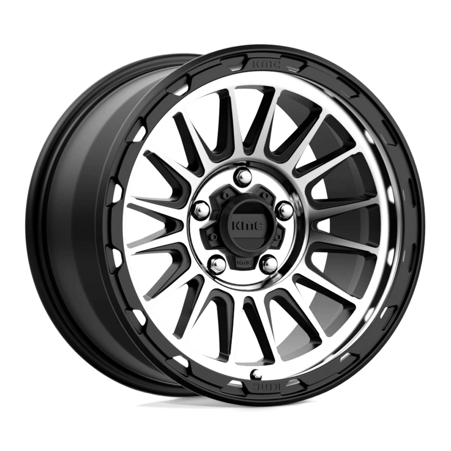 KMC KM542 IMPACT 17x9 ET18 5x127 71.50mm SATIN BLACK MACHINED (Load Rated 1134kg)