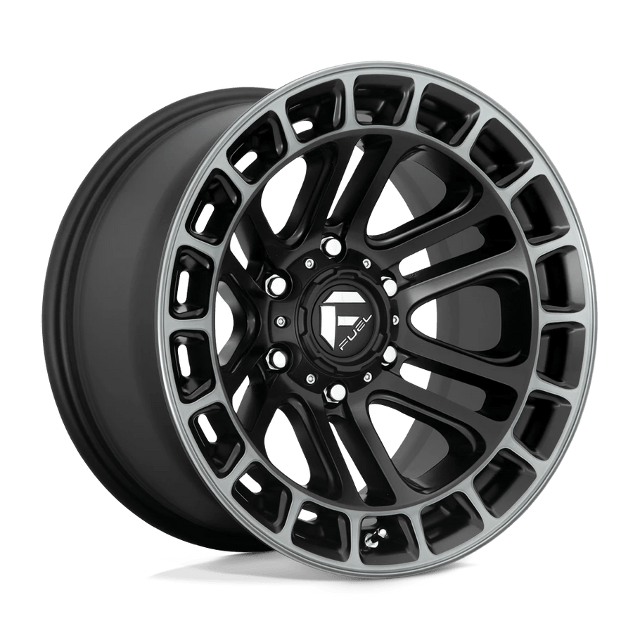 Fuel D720 HEATER 17x9 ET-12 6x139.7 106.10mm MATTE BLACK DOUBLE DARK TINT MACHINED (Load Rated 1134kg)