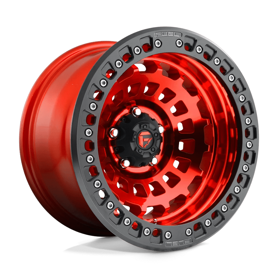 Fuel D100 ZEPHYR BEADLOCK 17x9 ET-15 6x139.7 106.10mm CANDY RED (Load Rated 1134kg)