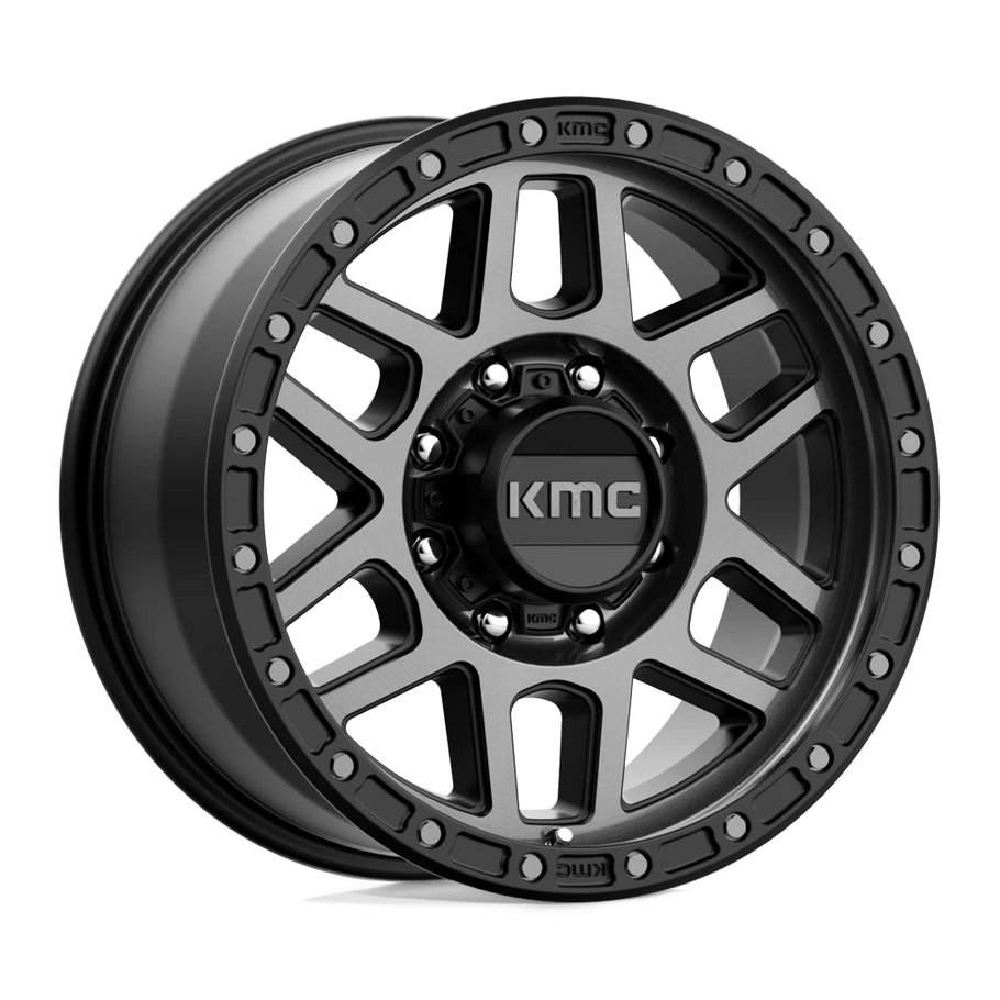 KMC KM544 MESA 17x9 ET-12 8x170 125.10mm SATIN BLACK W/ GRAY TINT (Load Rated 1651kg)