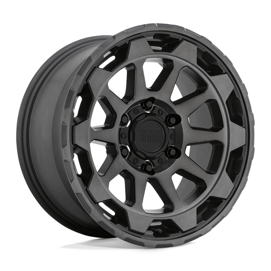 Black Rhino ROTOR 20x9 ET12 5x150 110.10mm MATTE GUNMETAL W/ BRUSHED FACE (Load Rated 1134kg)