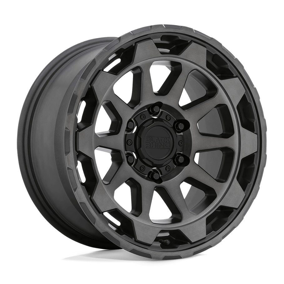 Black Rhino ROTOR 20x9 ET12 6x114.3 76.10mm MATTE GUNMETAL W/ BRUSHED FACE (Load Rated 1134kg)