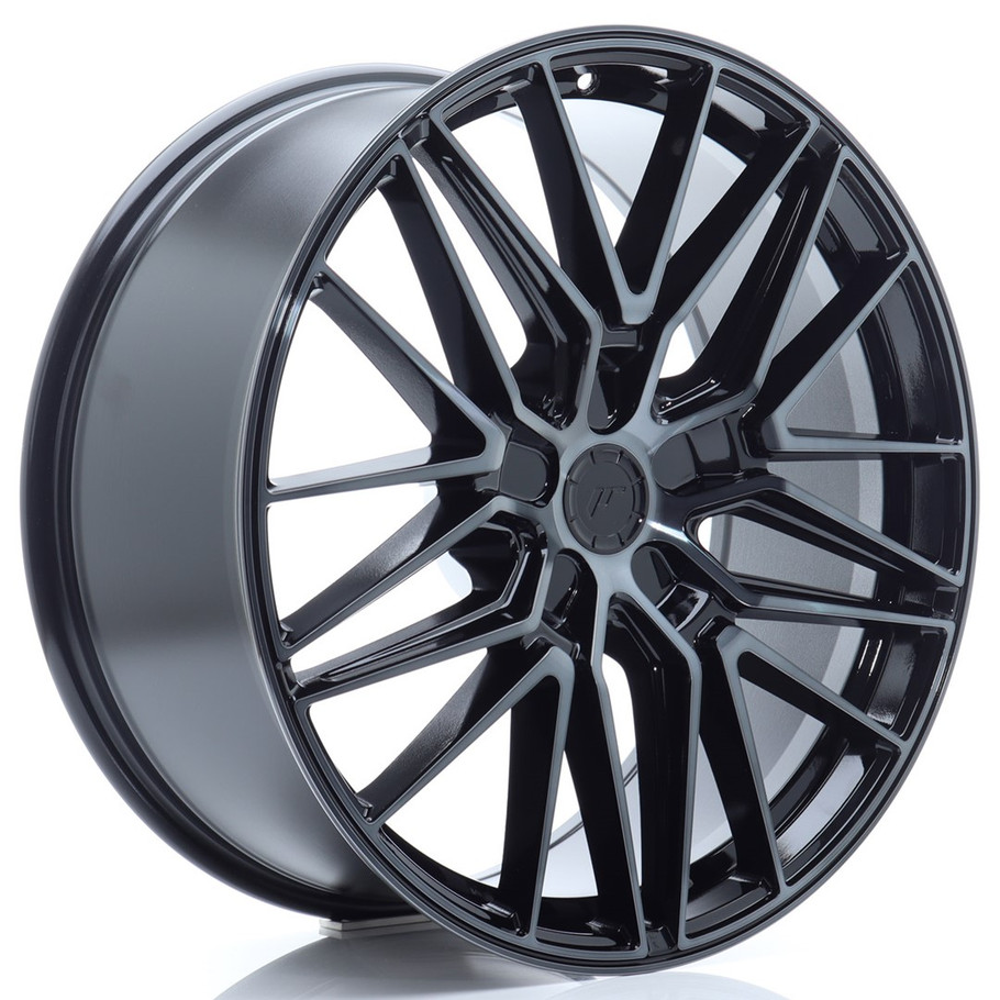 JR Wheels JR38 21x9.5 ET14-58 5H CUSTOM PCD Black Brushed w/Tinted Face