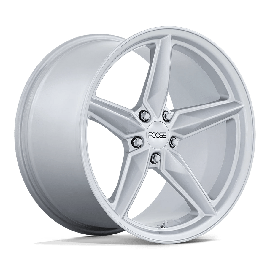 Foose F174 CF8 20x10 ET22 5x120 67.06mm GLOSS SILVER (Load Rated 726kg)