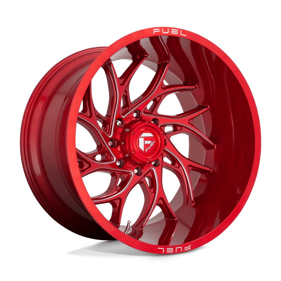 Fuel D742 RUNNER 22x8.25 ET-202 8x200 142.00mm CANDY RED MILLED (Load Rated 1134kg)