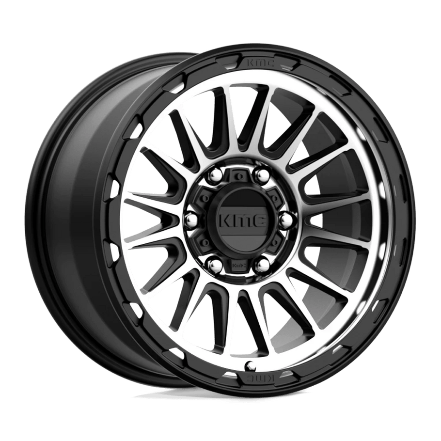 KMC KM542 IMPACT 17x9 ET18 6x139.7 106.10mm SATIN BLACK MACHINED (Load Rated 1134kg)