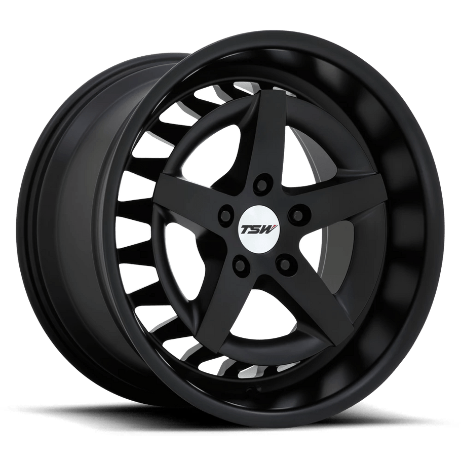 TSW DEGNER 18x10 ET40 5x112 66.56mm SEMI GLOSS BLACK (Load Rated 0kg)