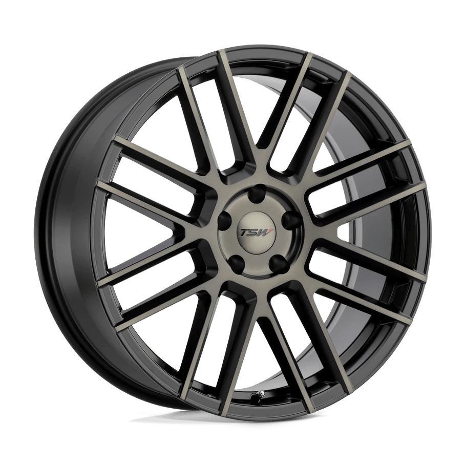 TSW MOSPORT 18x9.5 ET40 5x120 76.10mm MATTE BLACK W/ MACHINE FACE & DARK TINT (Load Rated 907kg)