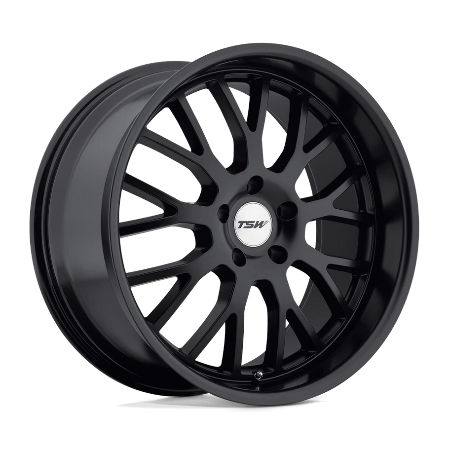 TSW TREMBLANT 18x9.5 ET20 5x120 76.10mm MATTE BLACK (Load Rated 898kg)