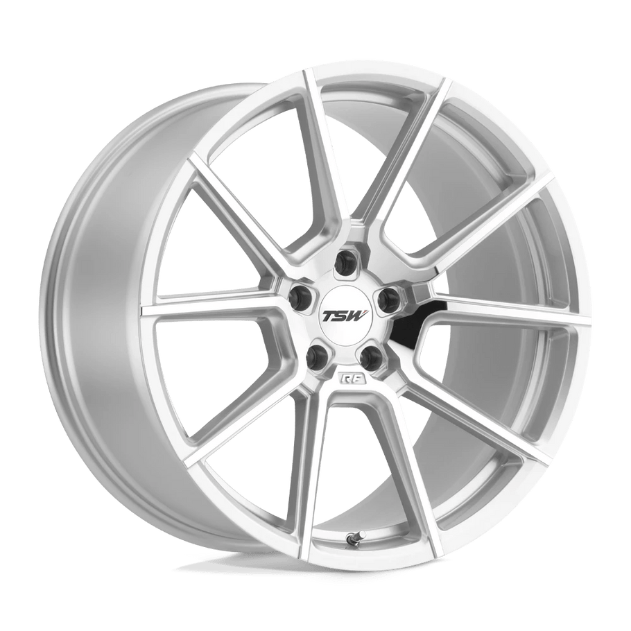 TSW CHRONO 19x10 ET25 5x114.3 76.10mm SILVER W/ MIRROR CUT FACE (Load Rated 907kg)