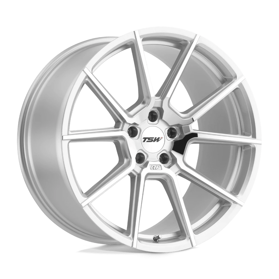 TSW CHRONO 19x9.5 ET39 5x114.3 76.10mm SILVER W/ MIRROR CUT FACE (Load Rated 907kg)