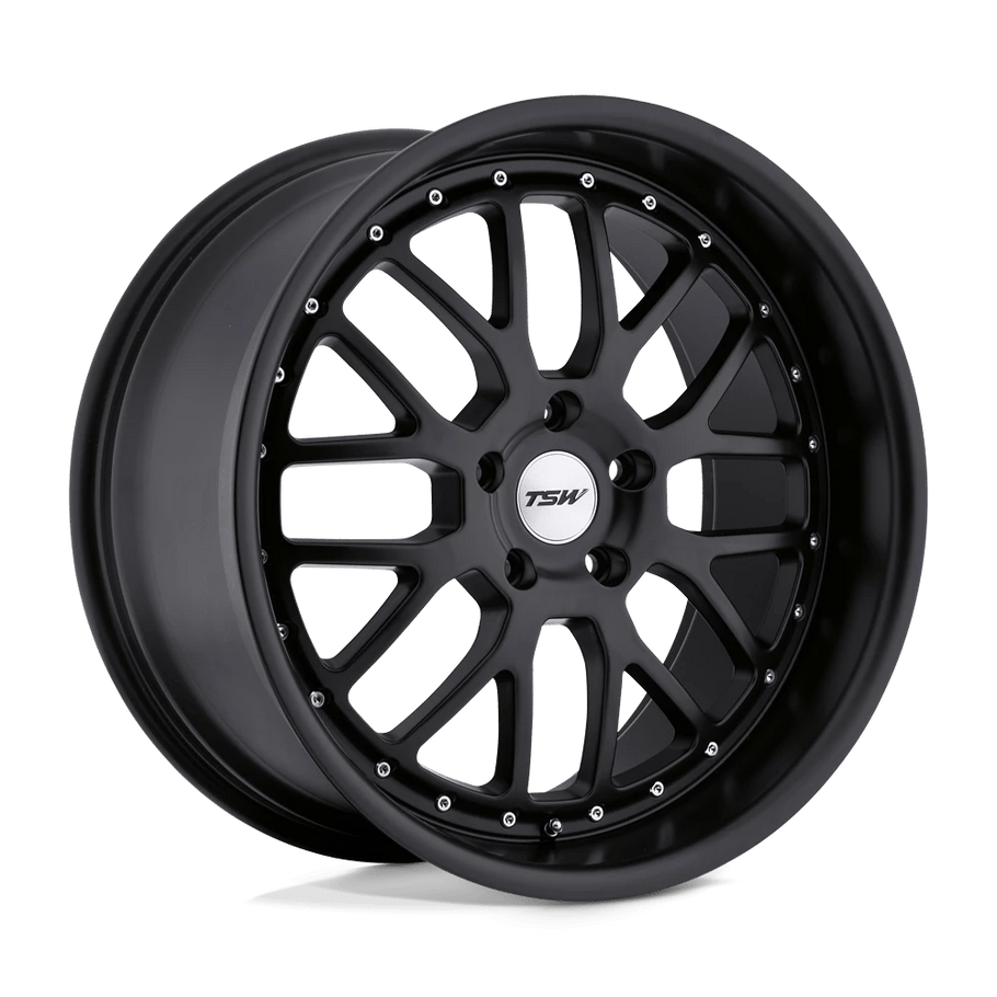 TSW VALENCIA 19x9.5 ET40 5x112 72.10mm MATTE BLACK (Load Rated 873kg)