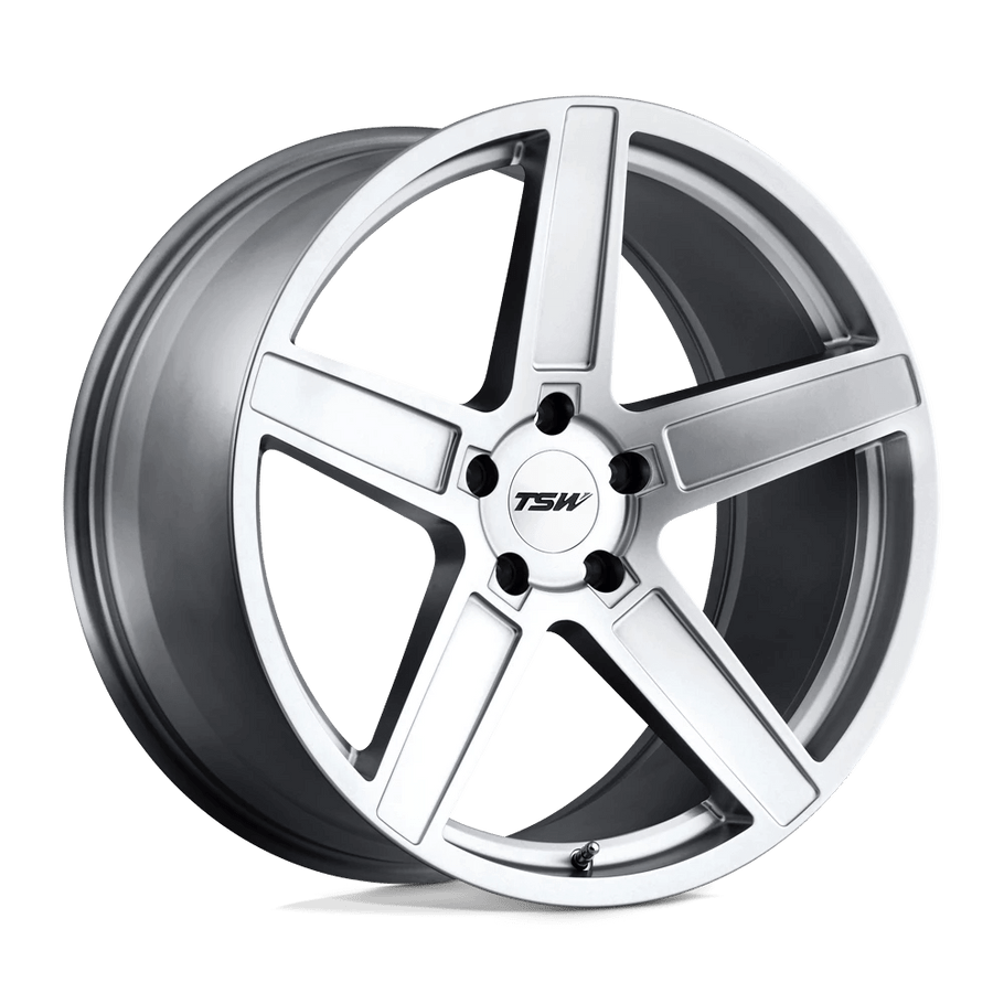 TSW ASCENT 20x10 ET25 5x112 72.10mm MATTE TITANIUM SILVER (Load Rated 907kg)