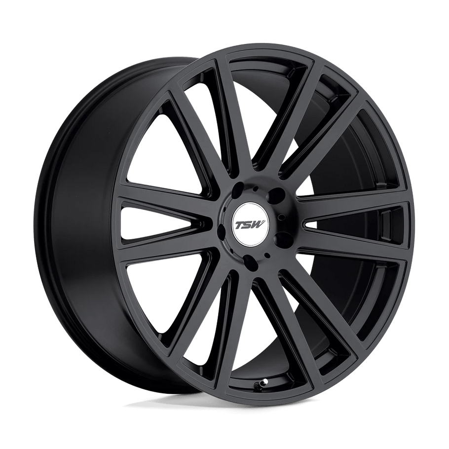 TSW GATSBY 20x10 ET44 5x112 66.56mm MATTE BLACK (Load Rated 998kg)