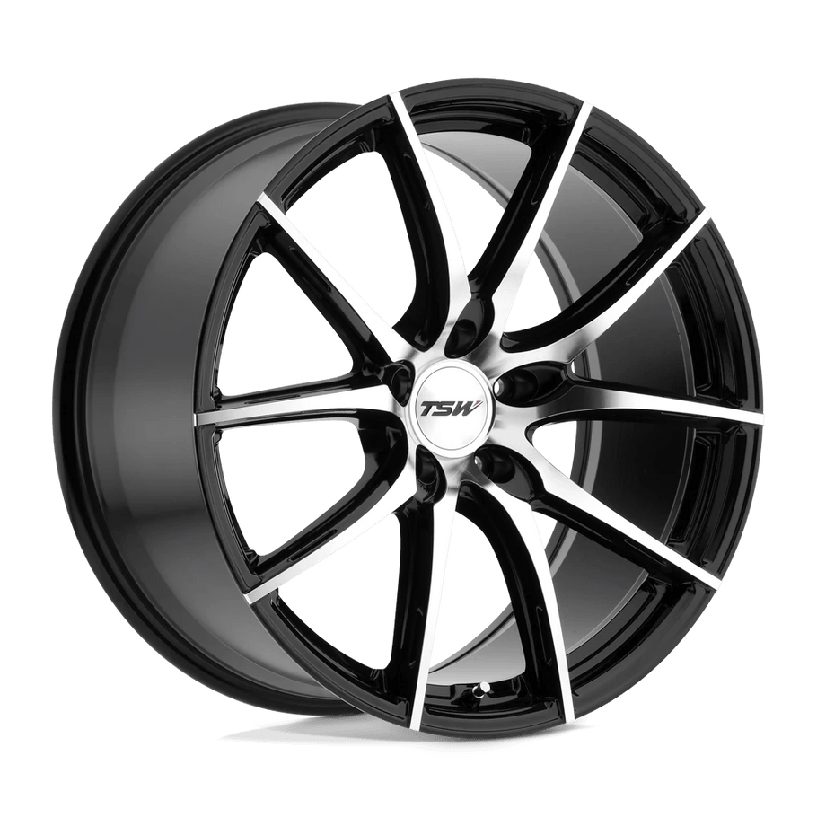 TSW SPRINT 20x10 ET40 5x120 76.10mm GLOSS BLACK W/ MIRROR CUT FACE (Load Rated 907kg)