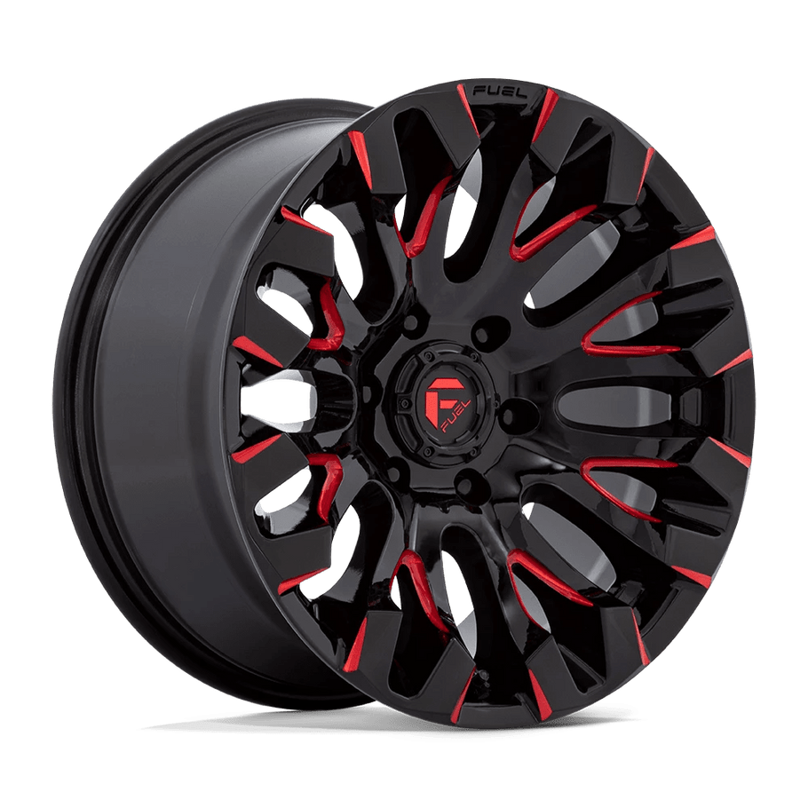 Fuel D829 QUAKE 18x9 ET1 6x135 87.10mm GLOSS BLACK MILLED RED TINT (Load Rated 1134kg)