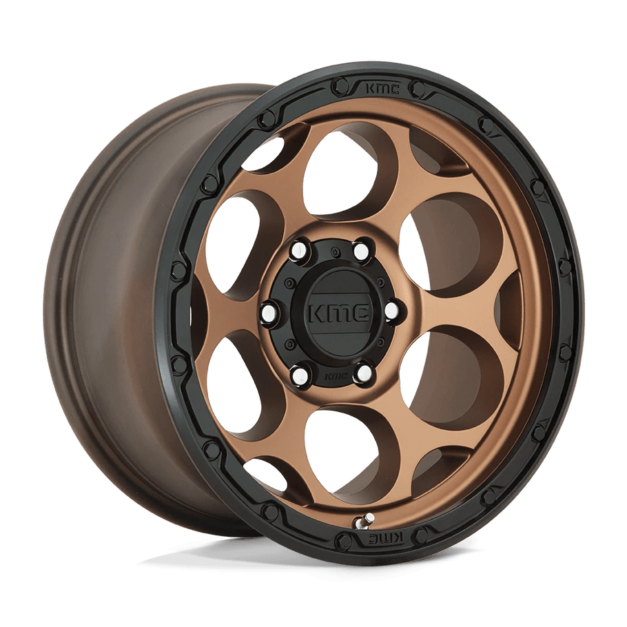 KMC KM541 DIRTY HARRY 17x9 ET-12 5x127 71.50mm MATTE BRONZE W/ BLACK LIP (Load Rated 1134kg)