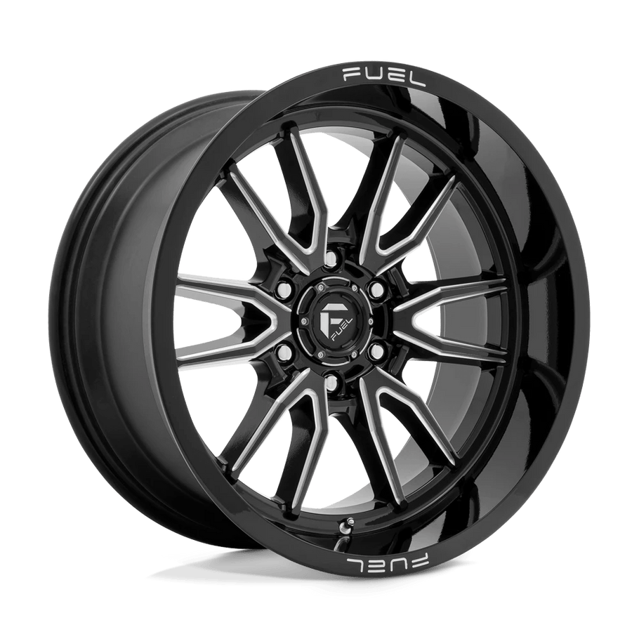 Fuel D761 CLASH 20x9 ET01 8x170 125.10mm GLOSS BLACK MILLED (Load Rated 1678kg)