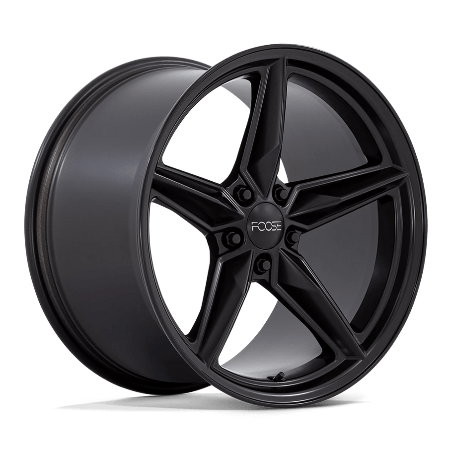 Foose F175 CF8 19x11 ET43 5x120 67.06mm MATTE BLACK (Load Rated 726kg)