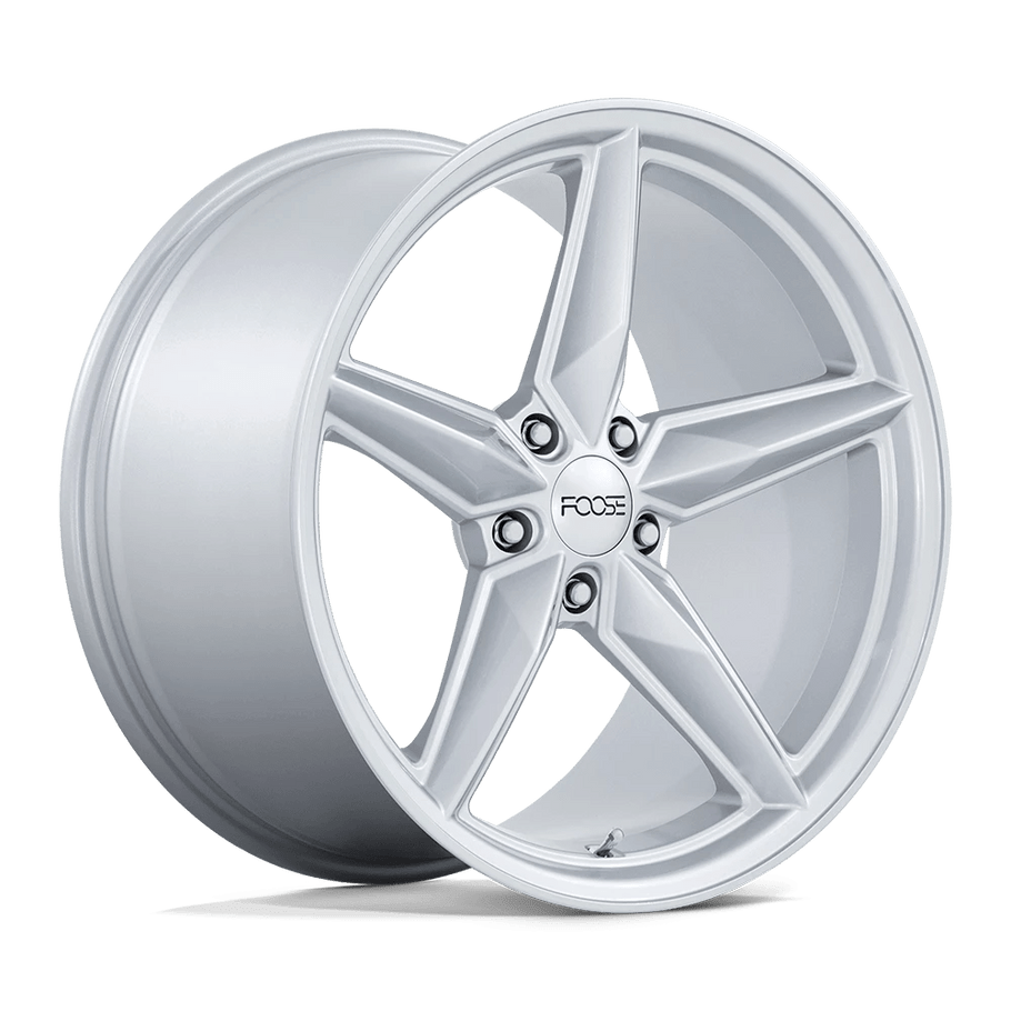 Foose F174 CF8 20x11 ET43 5x120 67.06mm GLOSS SILVER (Load Rated 726kg)