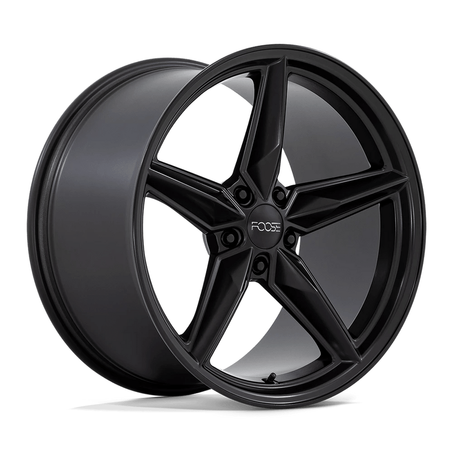 Foose F175 CF8 20x11 ET43 5x120 67.06mm MATTE BLACK (Load Rated 726kg)