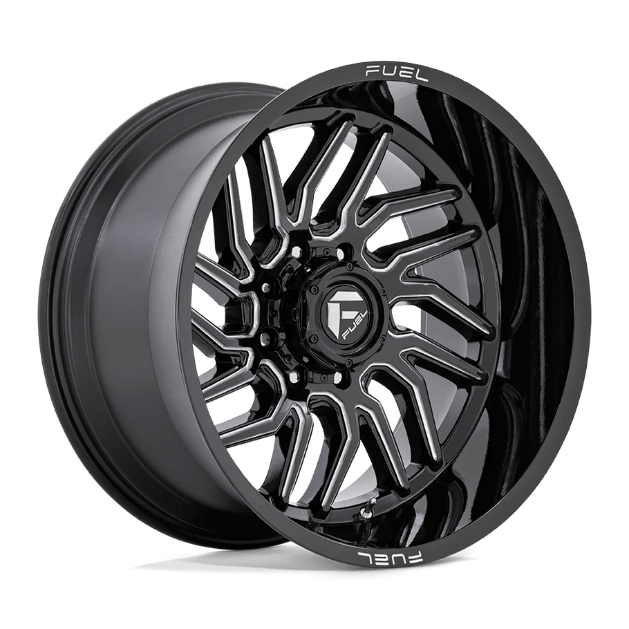 Fuel D807 HURRICANE 20x9 ET1 8x180 124.20mm GLOSS BLACK MILLED (Load Rated 1678kg)