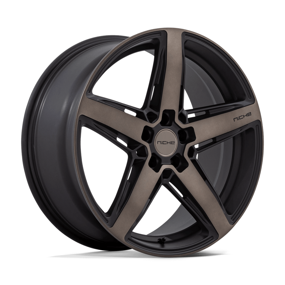 Niche M271 TERAMO 20x9 ET25 5x114.3 72.56mm MATTE BLACK W/ DOUBLE DARK TINT FACE (Load Rated 816kg)