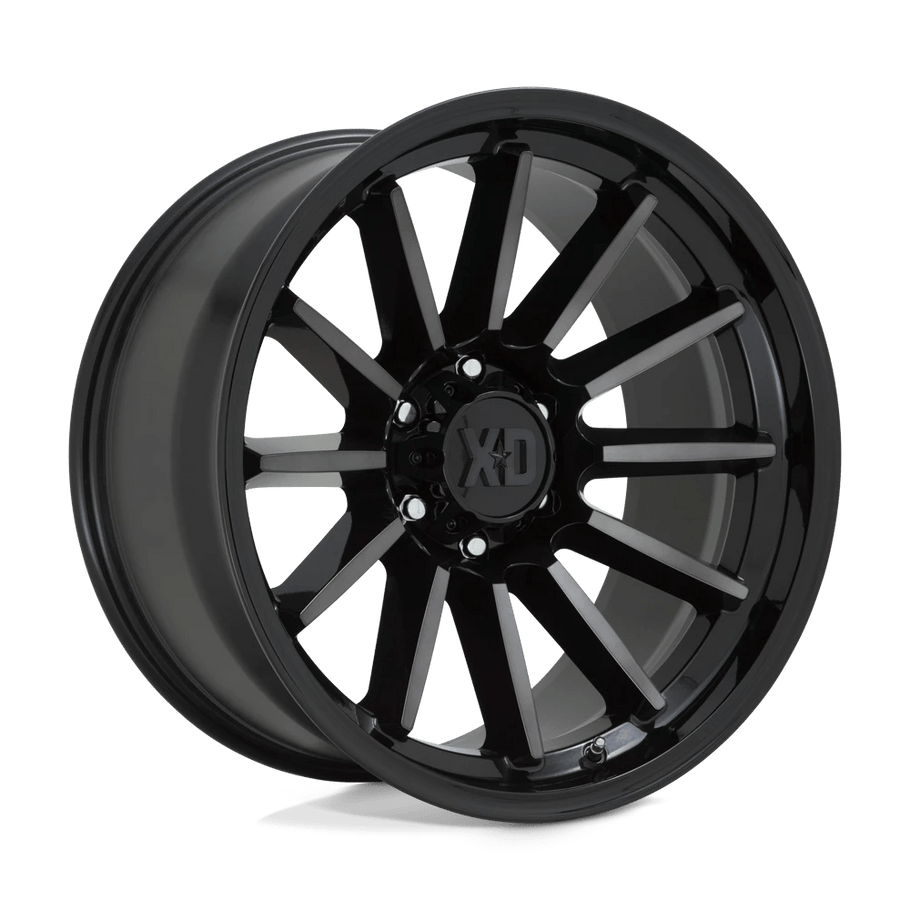 XD XD855 LUXE 20x10 ET-18 5x127 71.50mm GLOSS BLACK MACHINED W/ GRAY TINT (Load Rated 1134kg)