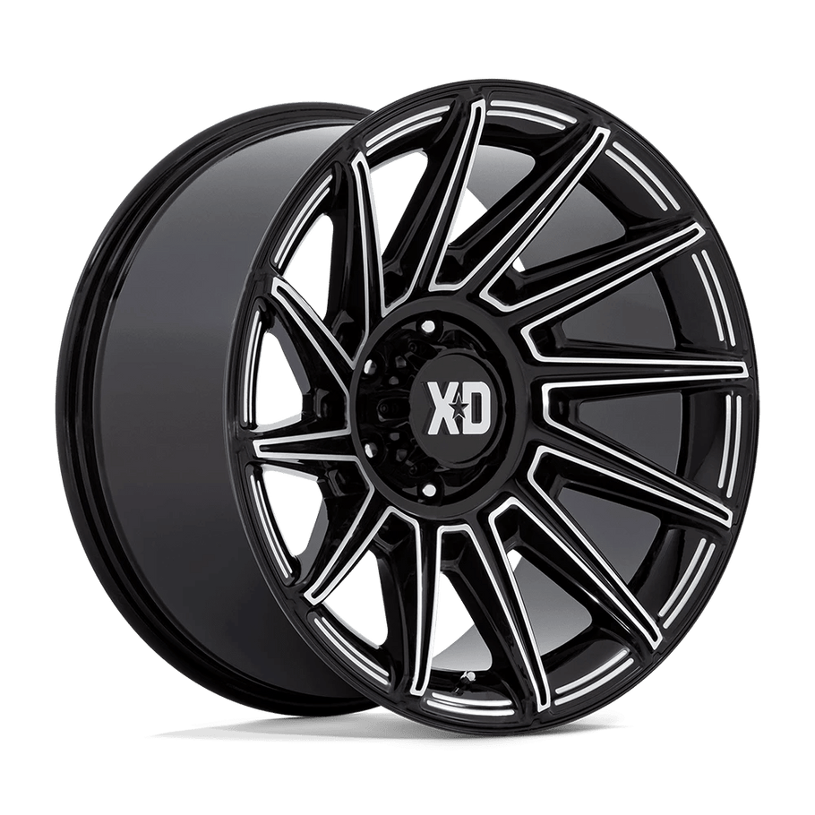 XD XD867 SPECTER 20x10 ET-18 6x135 87.10mm GLOSS BLACK MILLED (Load Rated 1134kg)