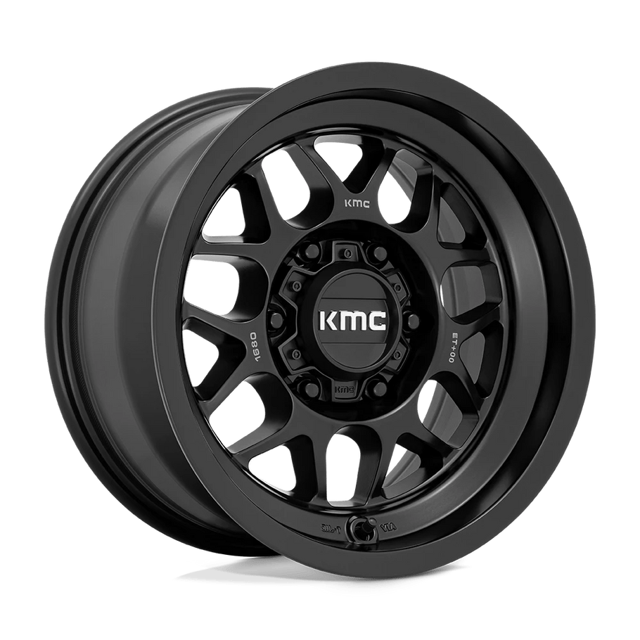KMC KM725 TERRA 16x8 ET0 6x139.7 106.10mm SATIN BLACK (Load Rated 1134kg)