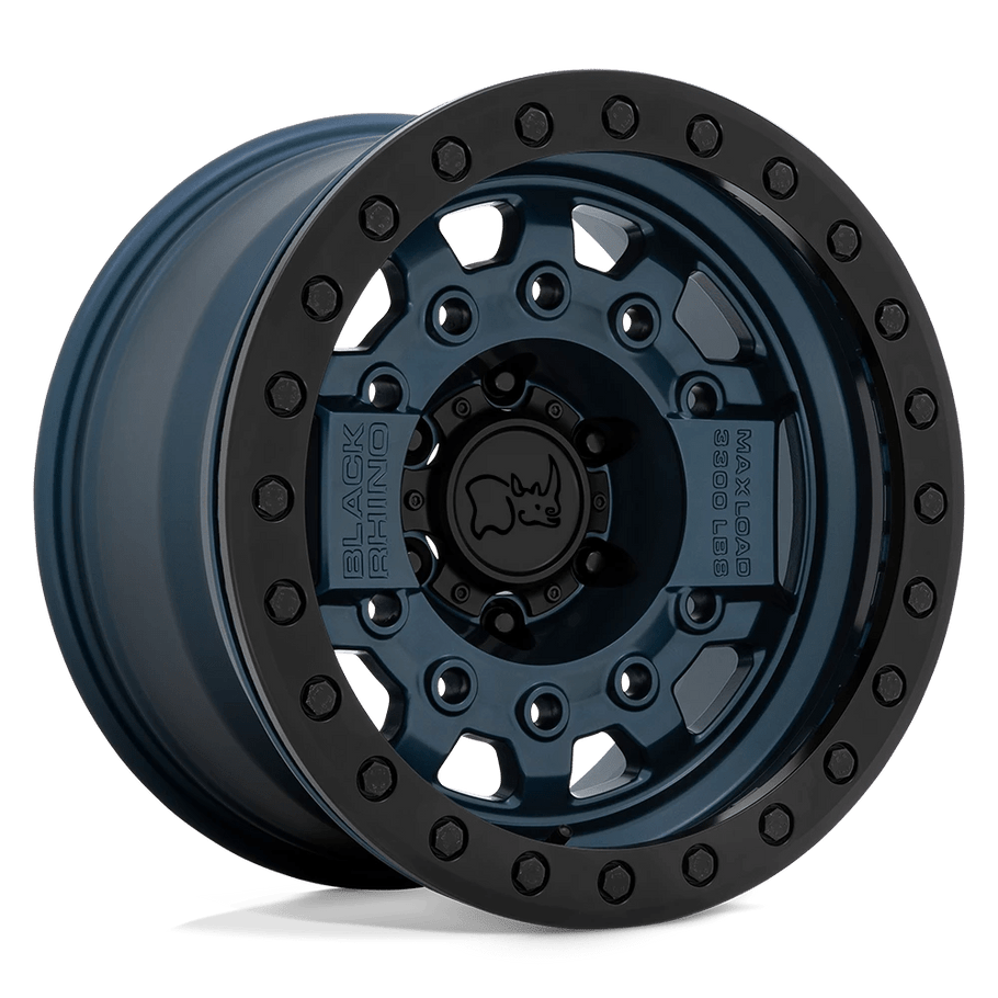 Black Rhino AVENGER BEADLOCK 17x8.5 ET0 6x139.7 112.10mm NAVY BLUE W/ BLACK HARDWARE (Load Rated 1497kg)