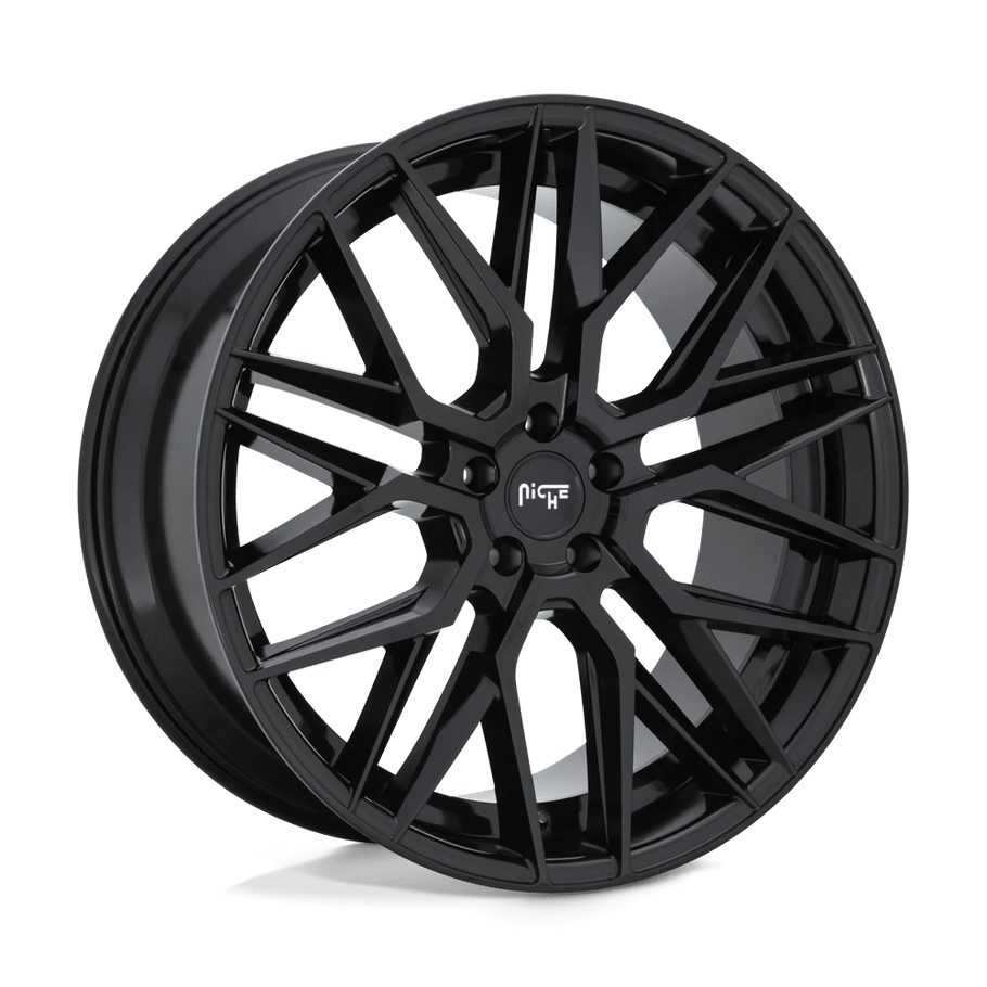 Niche M224 GAMMA 22x9 ET35 5x127 71.50mm GLOSS BLACK (Load Rated 907kg)