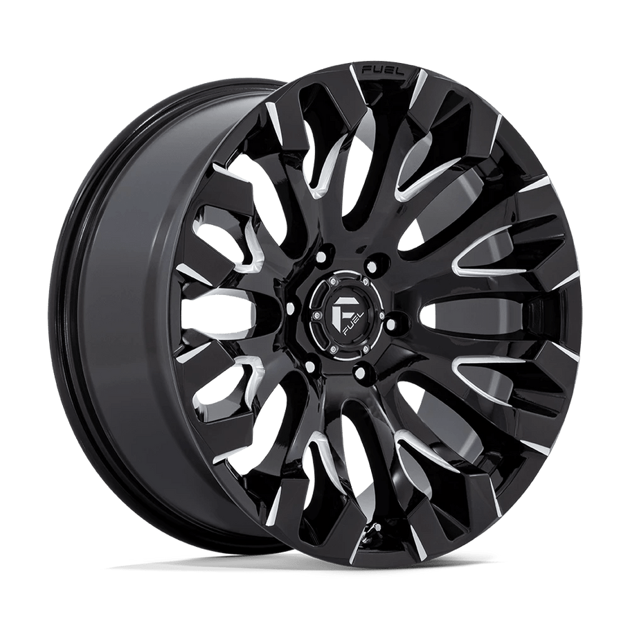 Fuel D828 QUAKE 20x9 ET1 6x139.7 106.10mm GLOSS BLACK MILLED (Load Rated 1134kg)