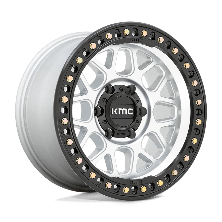 KMC KM549 GRS 20x9 ET0 8x170 125.10mm MACHINED W/ SATIN BLACK LIP (Load Rated 1678kg)