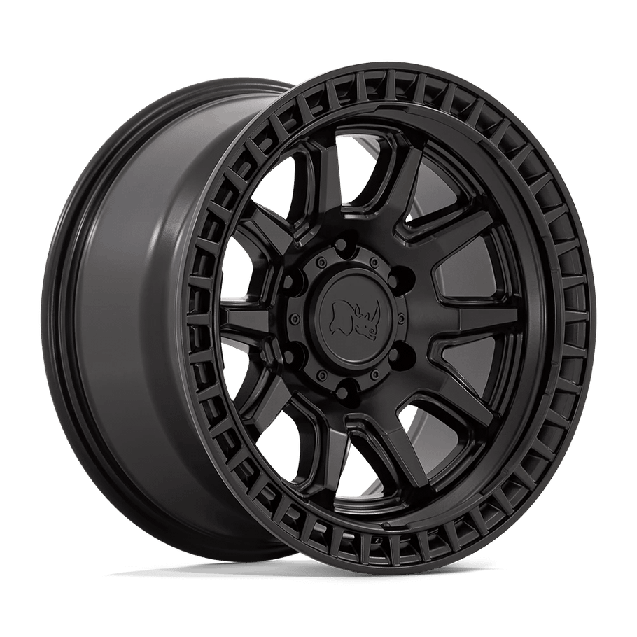 Black Rhino CALICO 17x8.5 ET34 5x114.3 72.56mm MATTE BLACK (Load Rated 952kg)