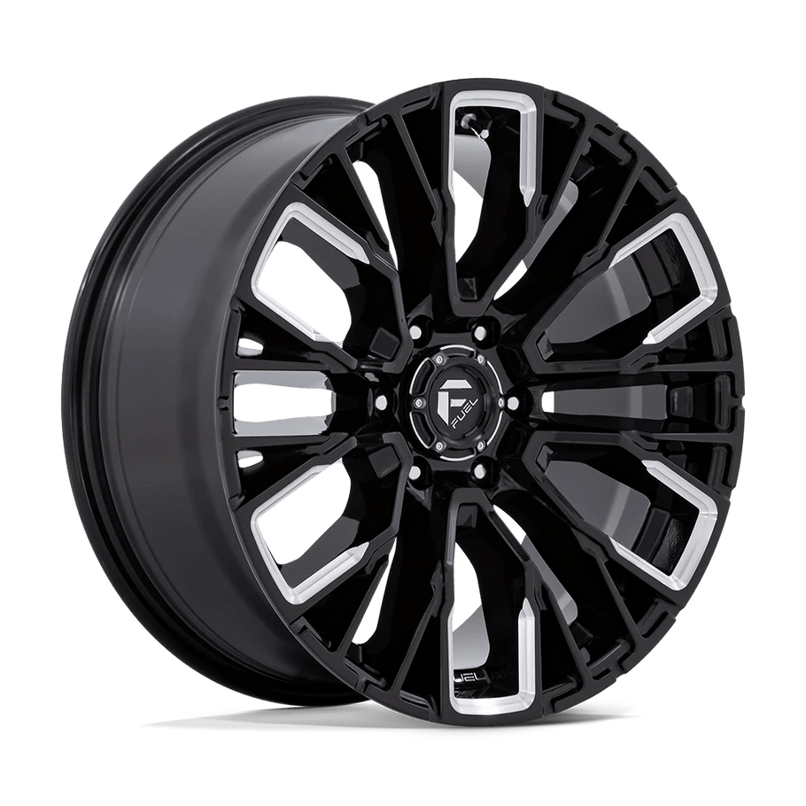 Fuel D849 REBAR 20x9 ET20 6x135 87.10mm GLOSS BLACK MILLED (Load Rated 1134kg)