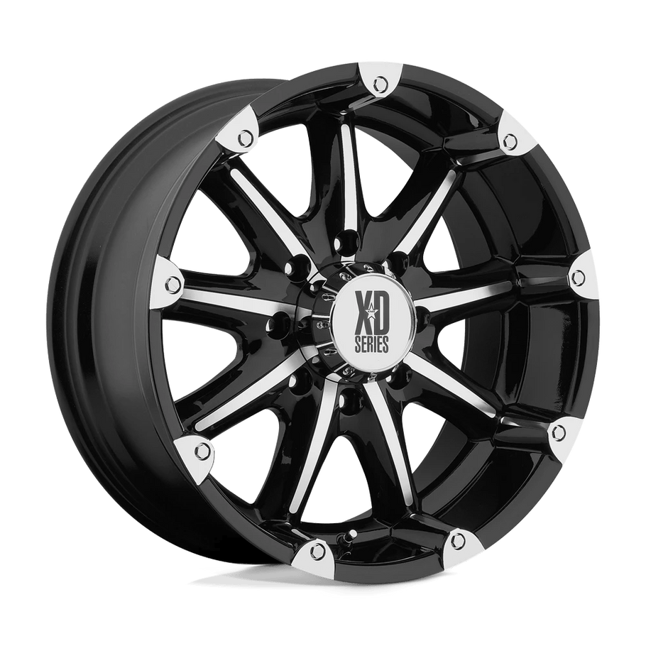 XD XD779 BADLANDS 20x9 ET18 5x139.7 108.00mm GLOSS BLACK MACHINED (Load Rated 998kg)
