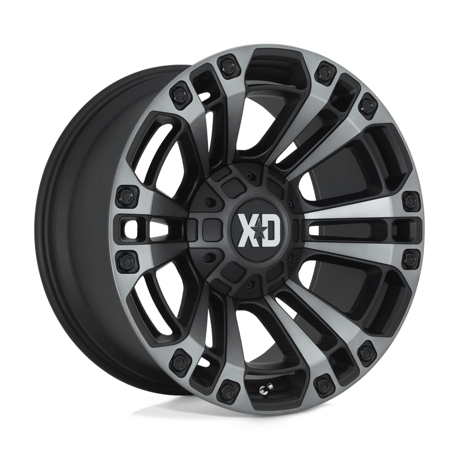 XD XD851 MONSTER 3 20x9 ET0 8x165 125.10mm SATIN BLACK W/ GRAY TINT (Load Rated 1651kg)