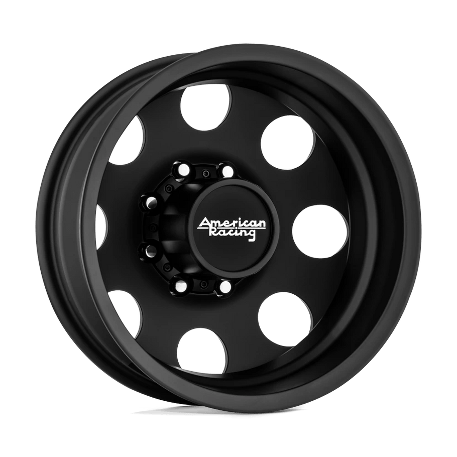 American Racing AR204 BAJA DUALLY 17x6.5 ET-140 8x210 154.30mm SATIN BLACK - REAR (Load Rated 1451kg)