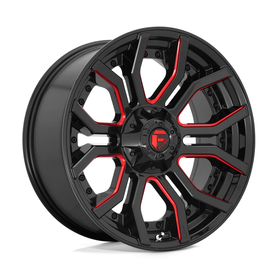 Fuel D712 RAGE 22x10 ET-18 8x170 125.10mm GLOSS BLACK RED TINTED CLEAR (Load Rated 1678kg)