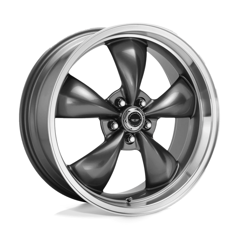 American Racing AR105 TORQ THRUST M 17x8 ET0 5x127 78.10mm ANTHRACITE W/ MACHINED LIP (Load Rated 726kg)