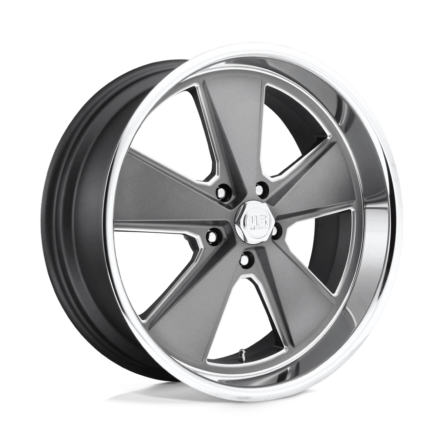 US MAGS U120 ROADSTER 18x8 ET01 5x120.65 72.56mm MATTE GUN METAL MACHINED (Load Rated 862kg)