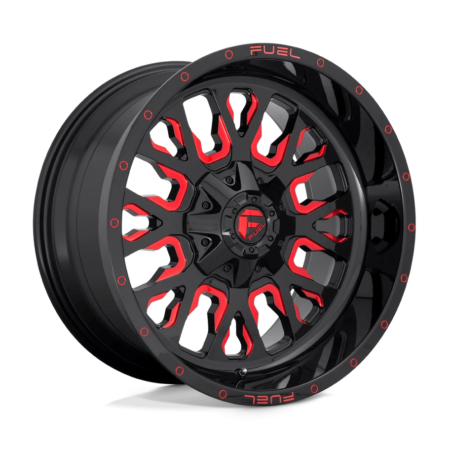Fuel D612 STROKE 18x9 ET19 6x120/139.7 78.10mm GLOSS BLACK RED TINTED CLEAR (Load Rated 1134kg)