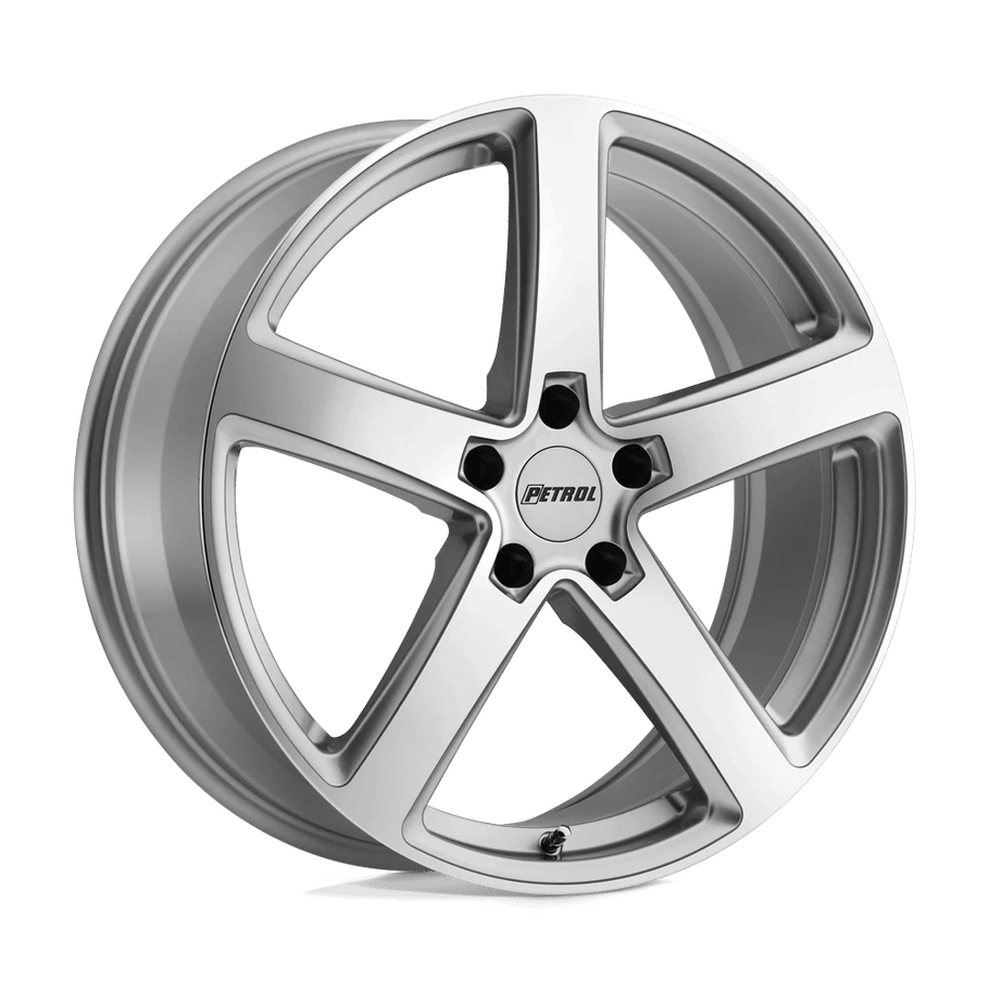 Petrol P2A 18x8 ET32 5x112 72.10mm SILVER W/ MACHINED CUT FACE (Load Rated 771kg)