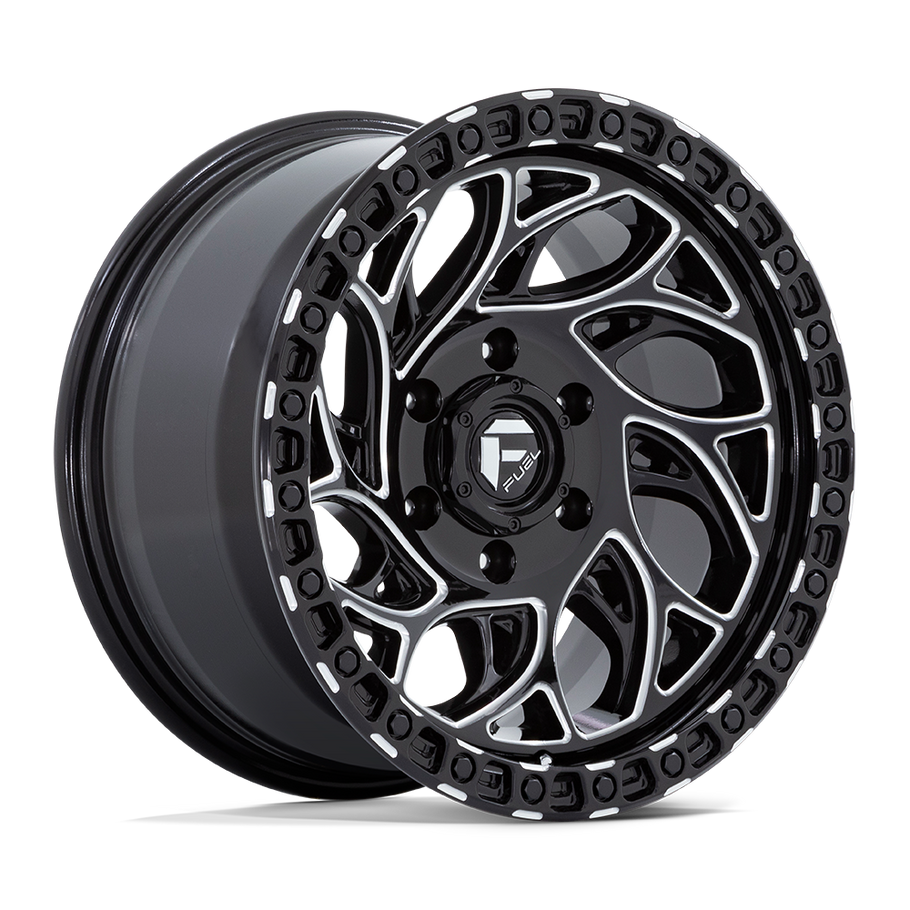 Fuel D840 RUNNER OR 18x9 ET-12 5x127 71.50mm GLOSS BLACK MILLED (Load Rated 1134kg)