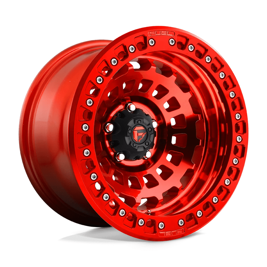 Fuel D100 ZEPHYR BEADLOCK 17x9 ET-38 5x127 71.50mm CANDY RED (Load Rated 952kg)