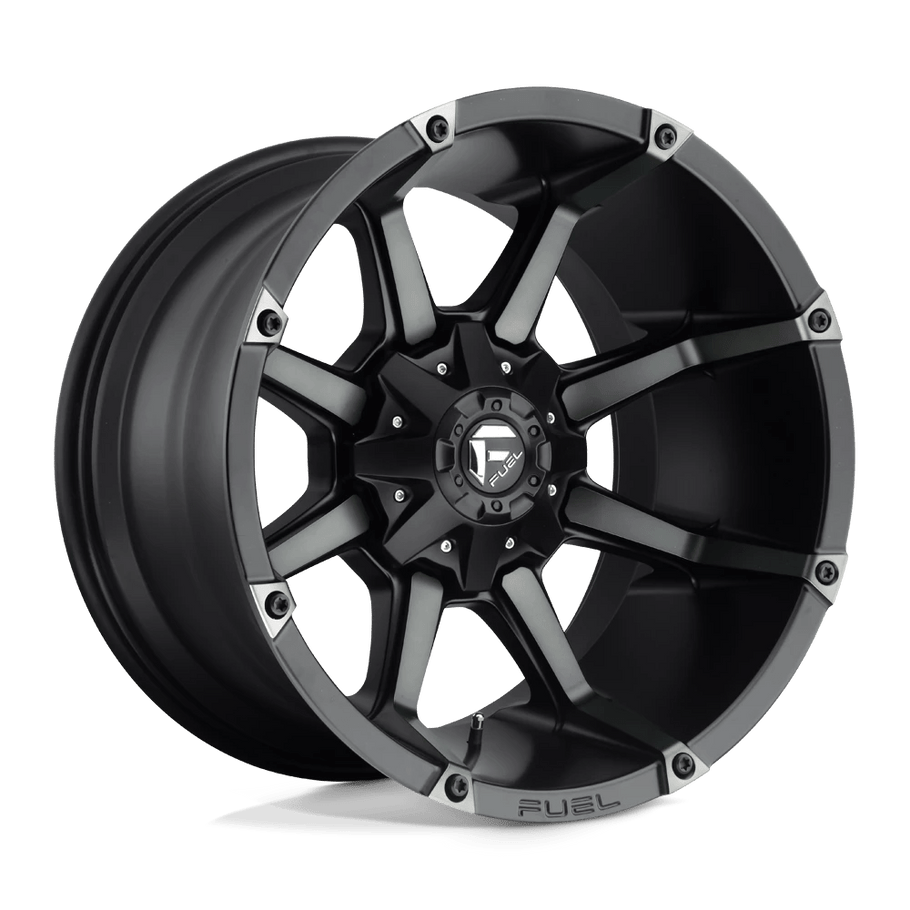 Fuel D556 COUPLER 20x12 ET-44 6x135/139.7 106.10mm MATTE BLACK DOUBLE DARK TINT (Load Rated 1134kg)